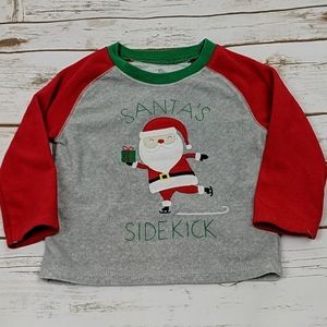 Carter's "Santa's Sidekick" Pajama Top 18M